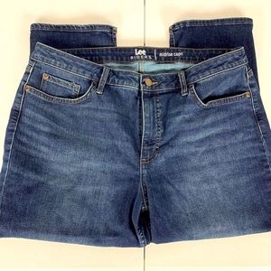 Lee Riders Midrise Capri Dark Rinse